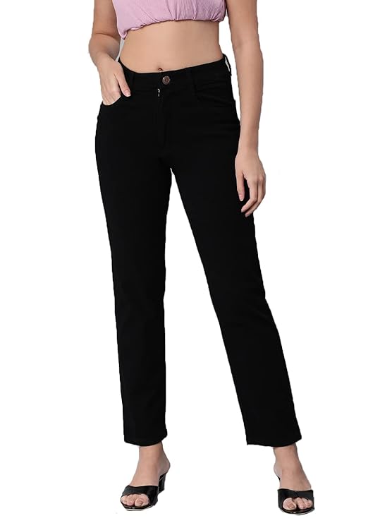 female Denim Straight Fit Jeans bottomwear