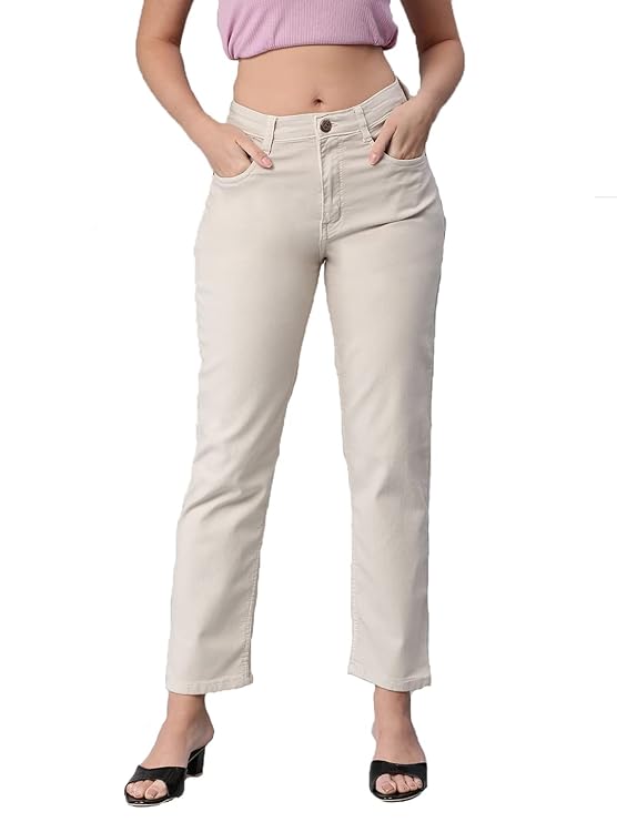 female Denim Straight Fit Jeans bottomwear