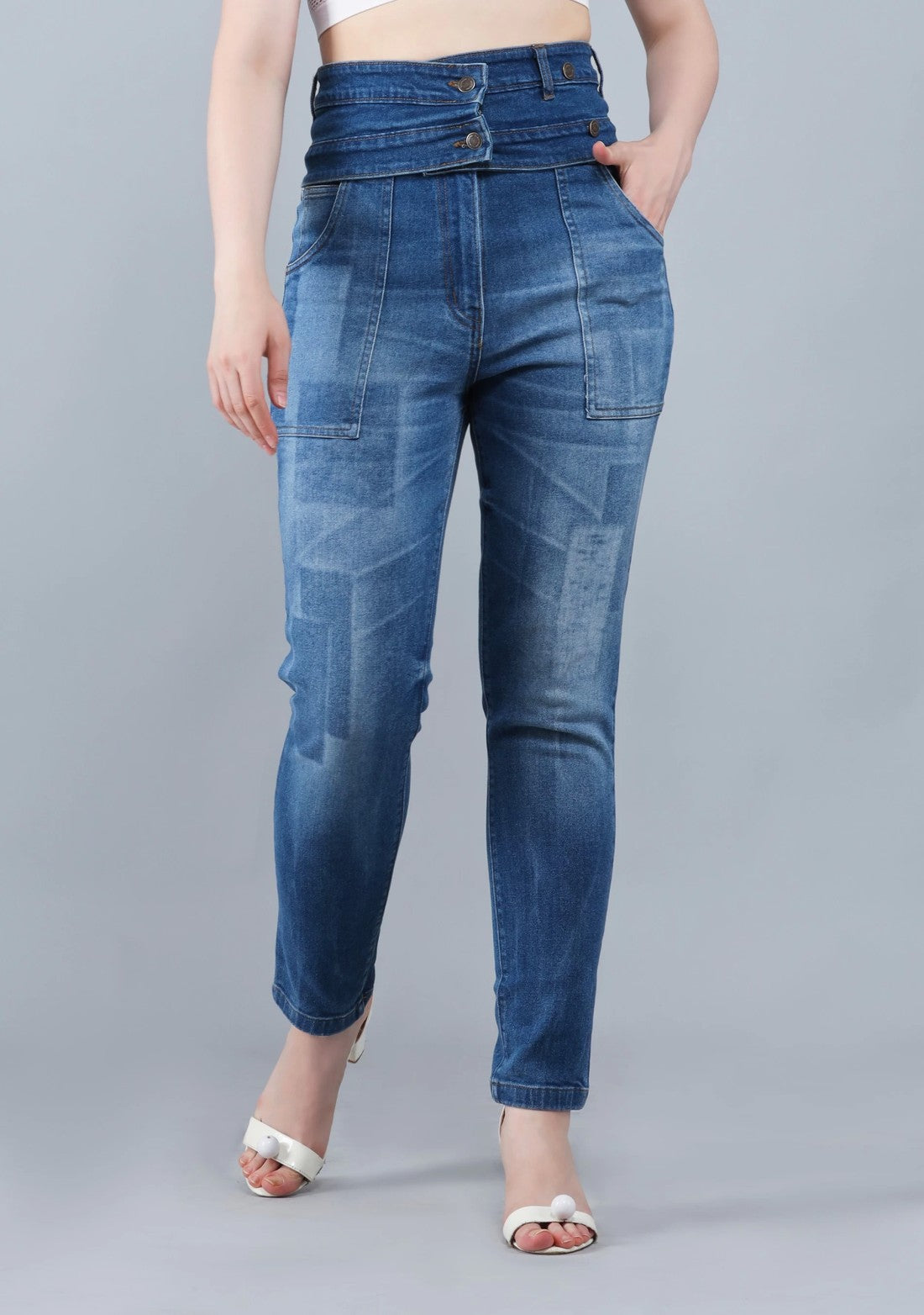 Blue Slim Fit High Rise Rhysley Women's Fashion Jeans bottom wear