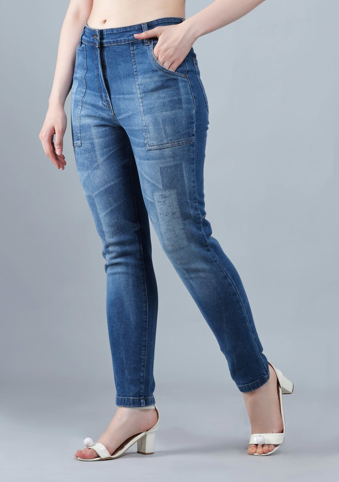 Blue Slim Fit High Rise Rhysley Women's Fashion Jeans bottom wear