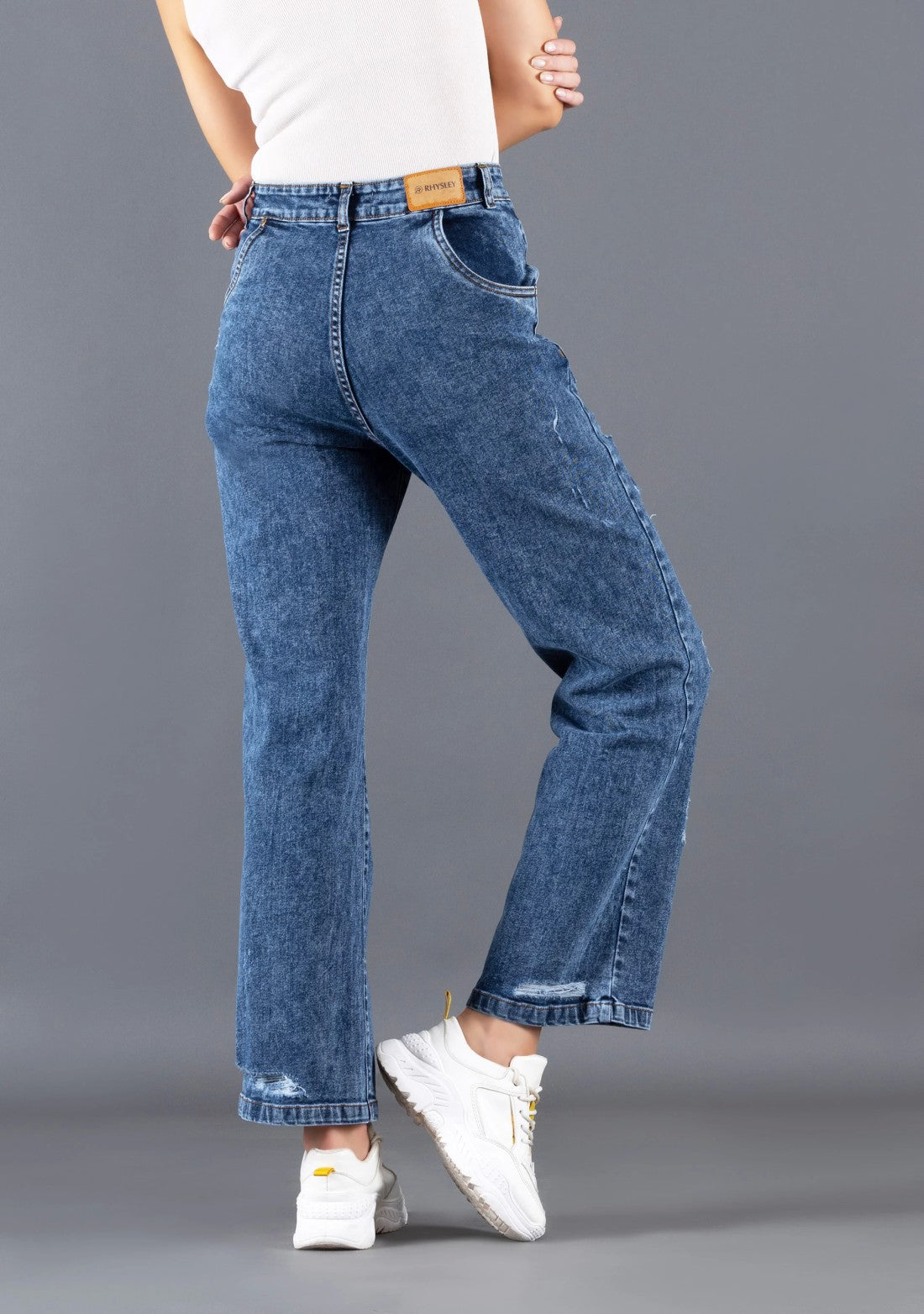 Blue Straight fit Rhysley Women's Fashion Jeans bottom wear