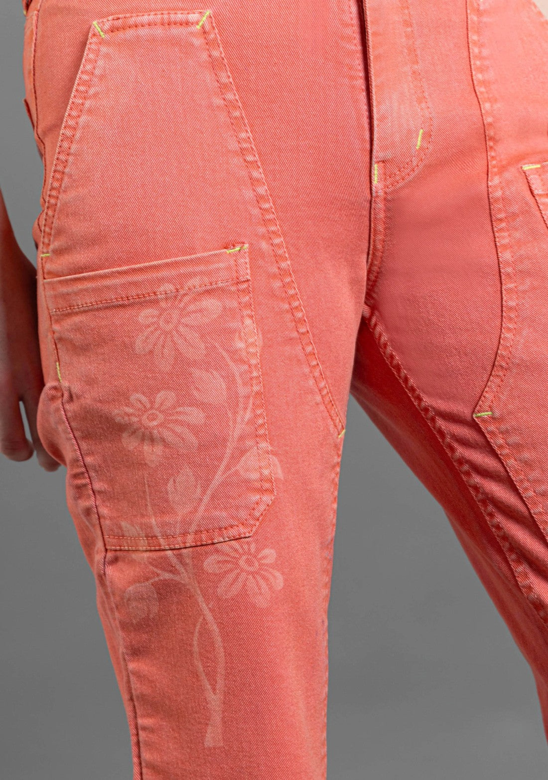 Coral Pink Straight Fit Women's Coloured Jeans bottom ware