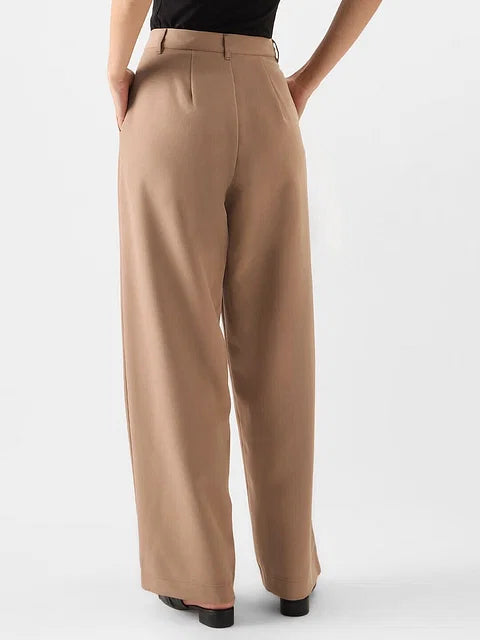 female Korean Pants: Camel bottomwear