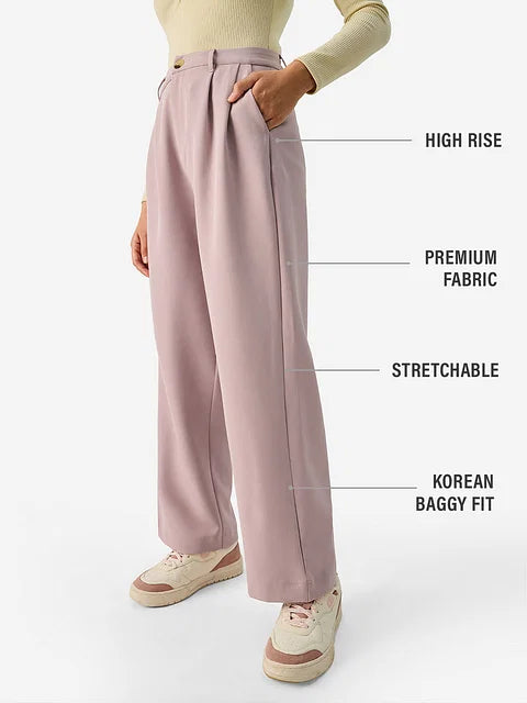 female Korean Pants: Camel bottomwear