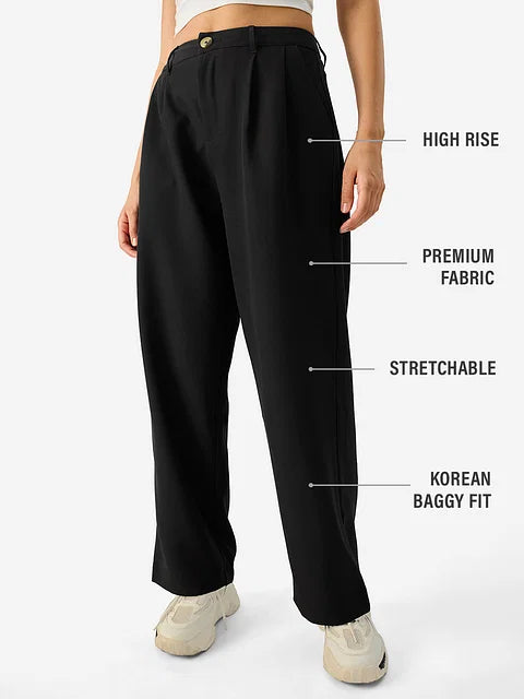 female Korean Pants: Camel bottomwear