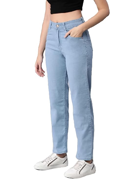 female Denim Straight Fit Jeans  bottomwear