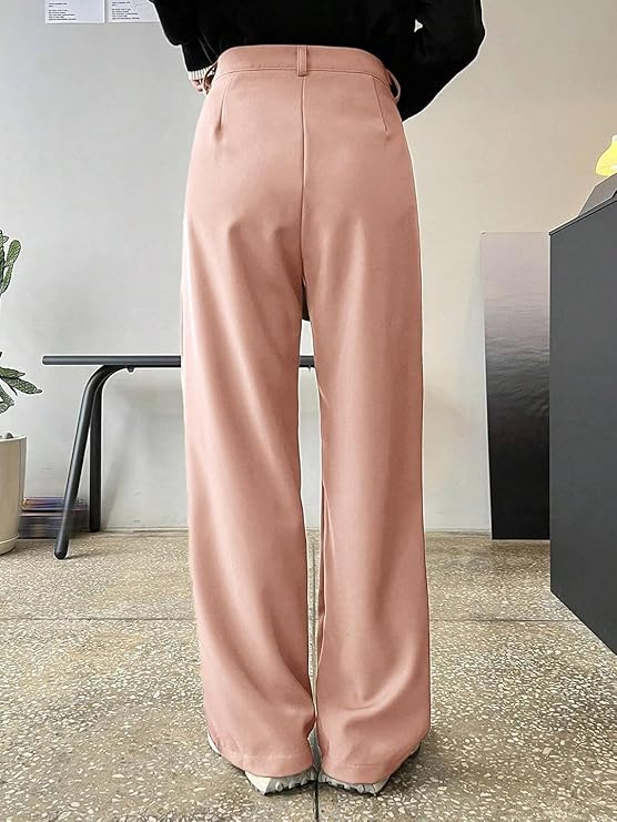 female Regular Fit Women Solid Trousers bottomwear