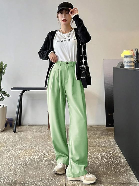 female Regular Fit Women Solid Trousers bottomwear