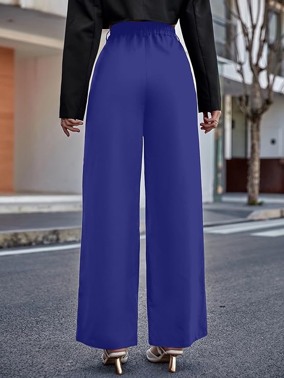 female High Waist Wide Leg Pants  bottomwear