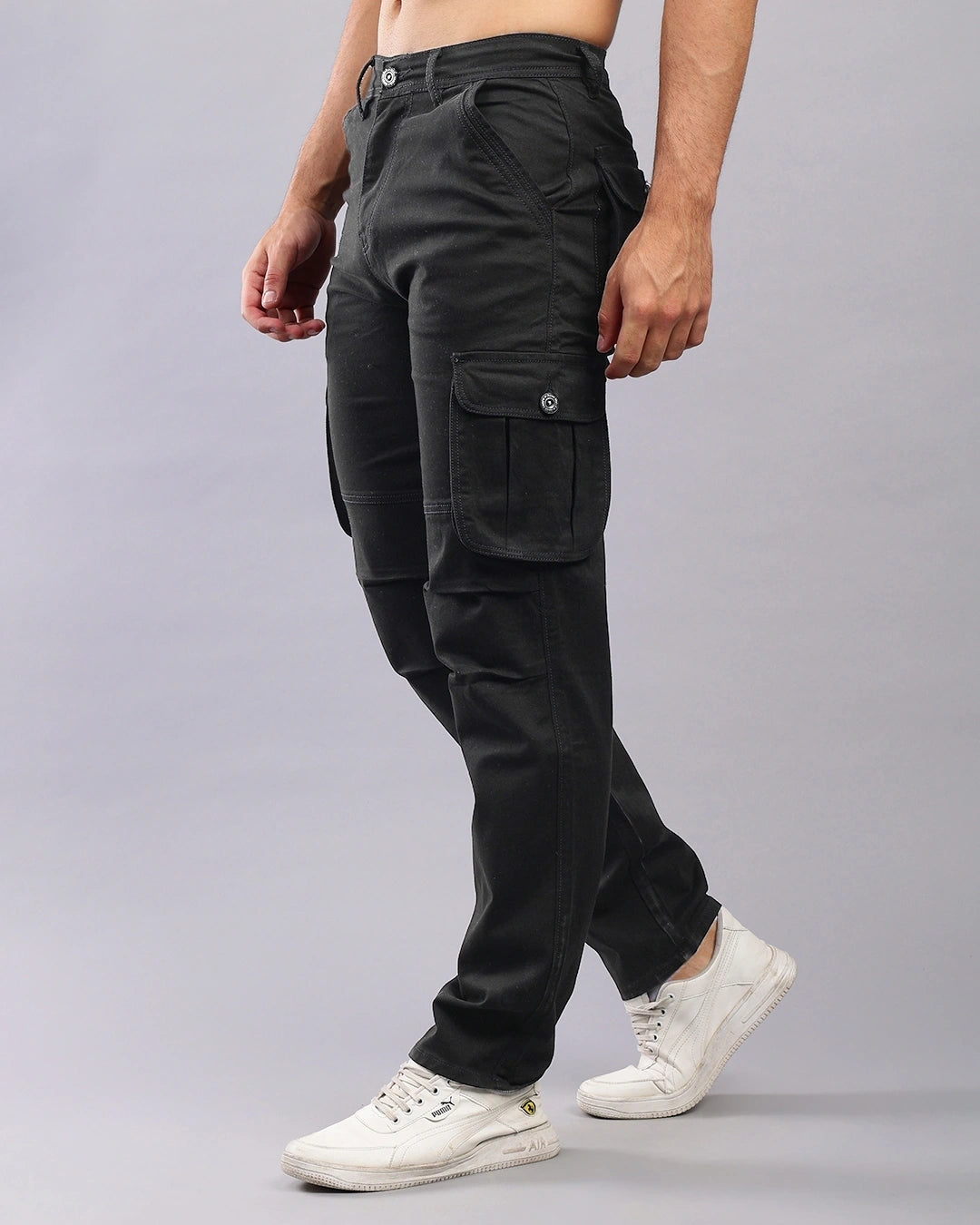 Men's Cargo Jeans Male Bottamwear