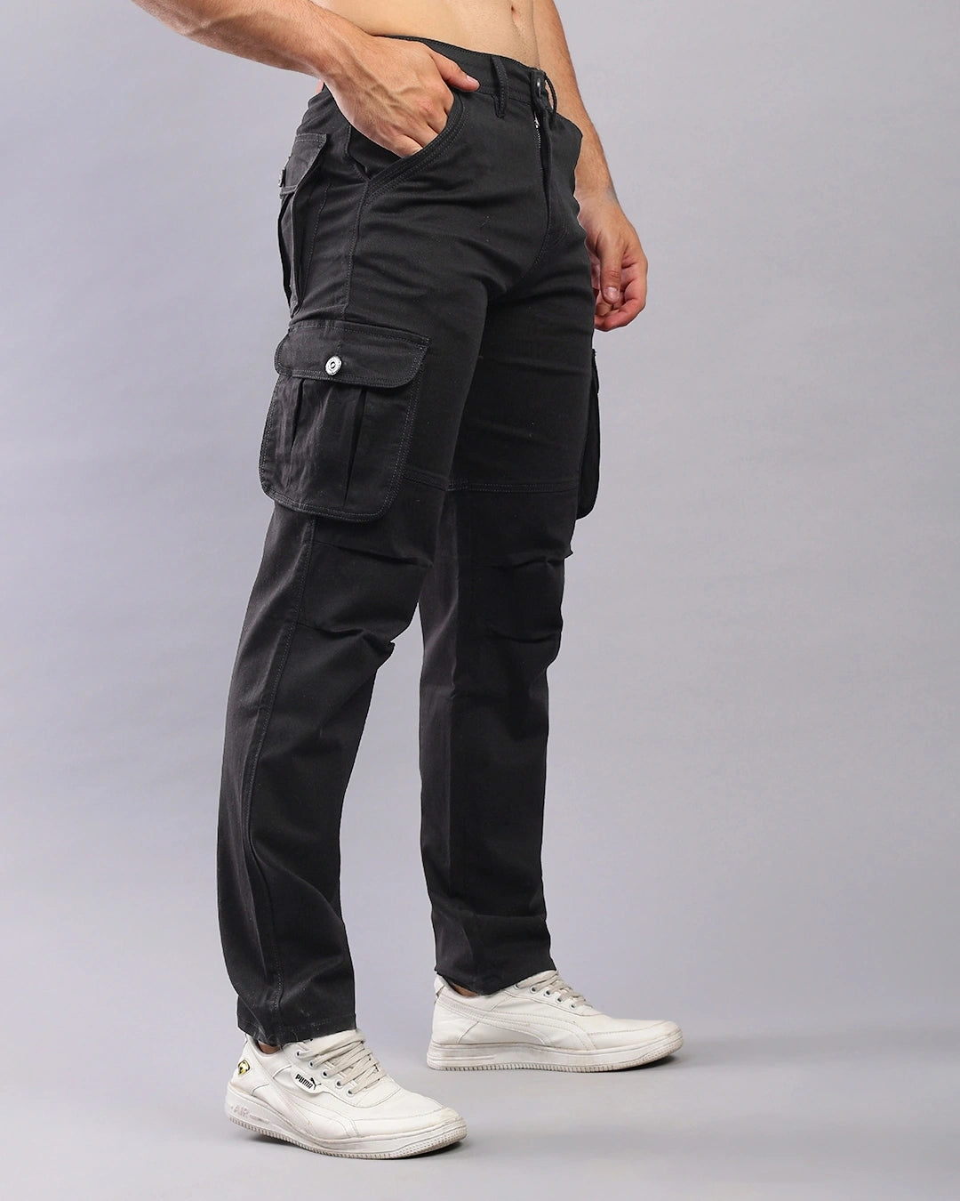 Men's Cargo Jeans Male Bottamwear