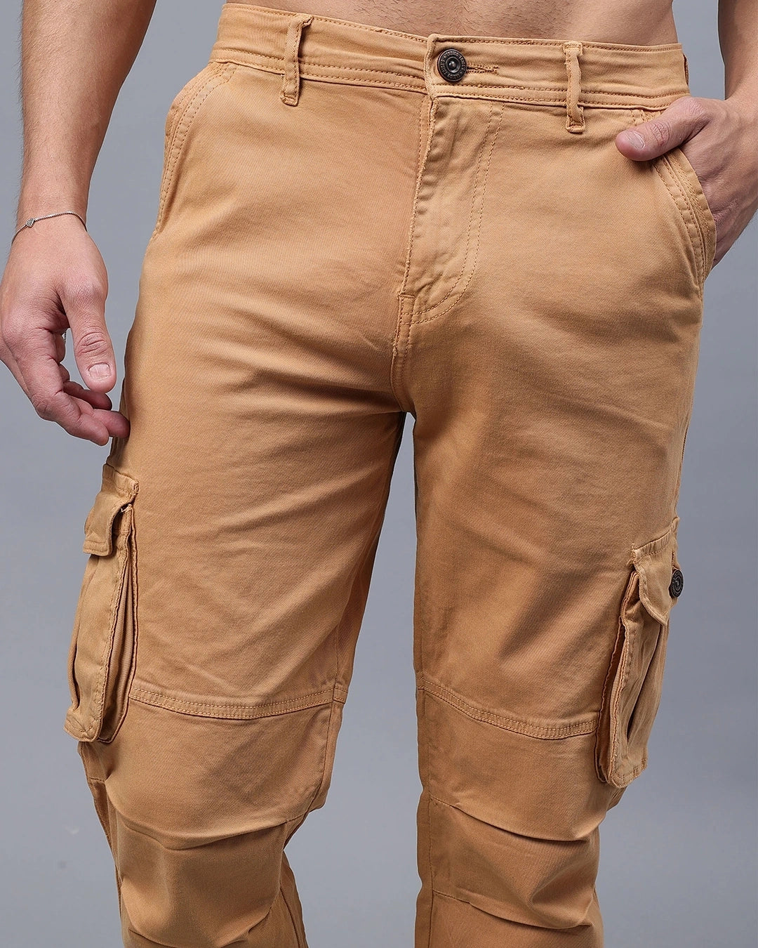 Men's Cargo Jeans Male Bottamwear