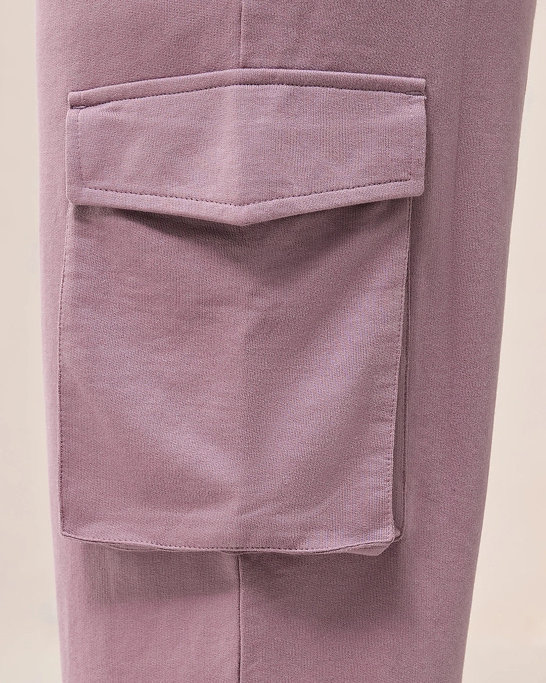 Women's Purple Cargo Trackpants bottomwear