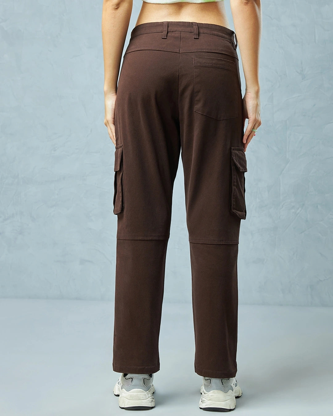 Women's Brown Cargo Pants bottomwear